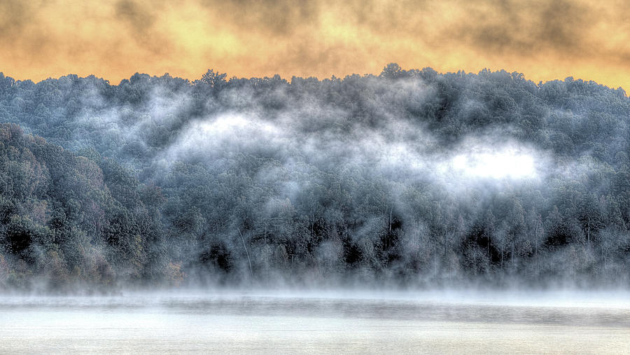 Lake Zwerner Mist Photograph by JC Findley