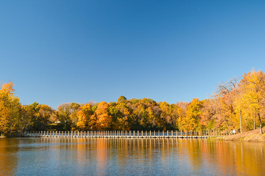 Fall Photograph - Lakefront Park Prior Lake by Elizabeth Nemmers