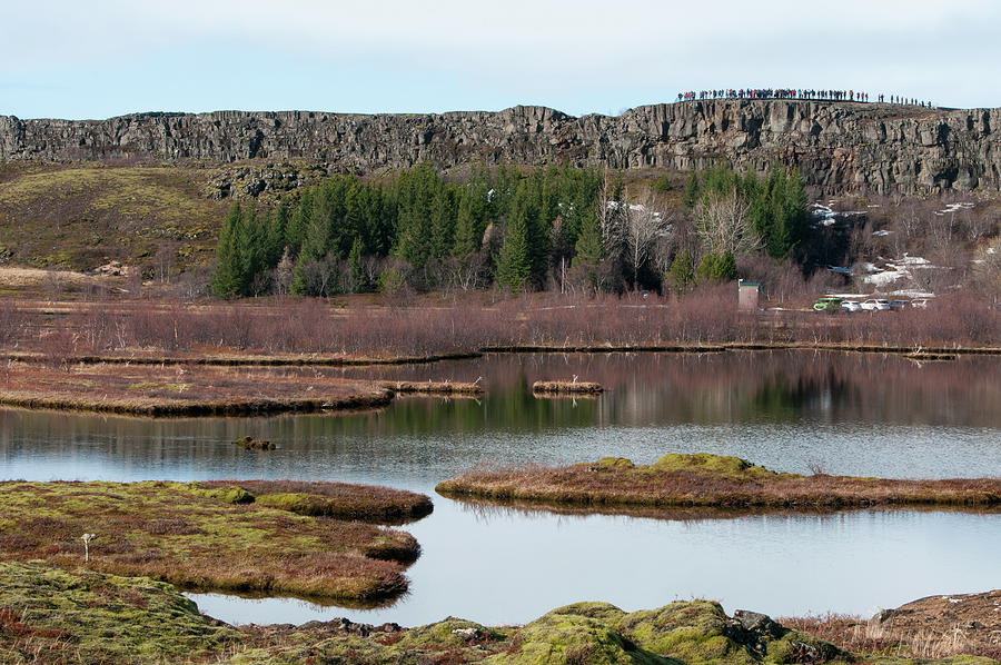 Lakes at thingvellir national park in iceland Photograph by Michalakis Ppalis