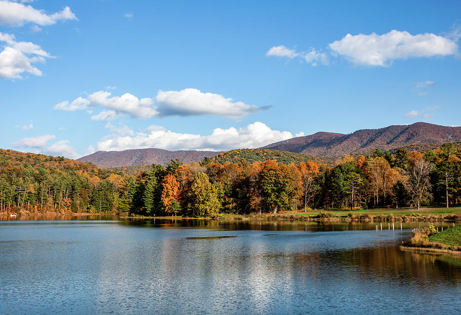 Lakeside Autumn Photograph by David Beard - Fine Art America
