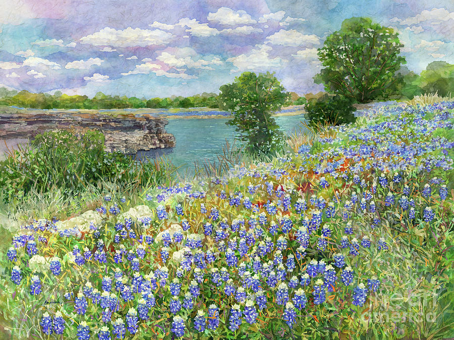 Lakeside Bloom Painting
