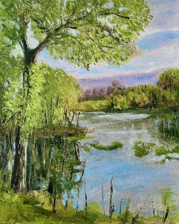 Lakeside Morning  Painting by Barry Jones