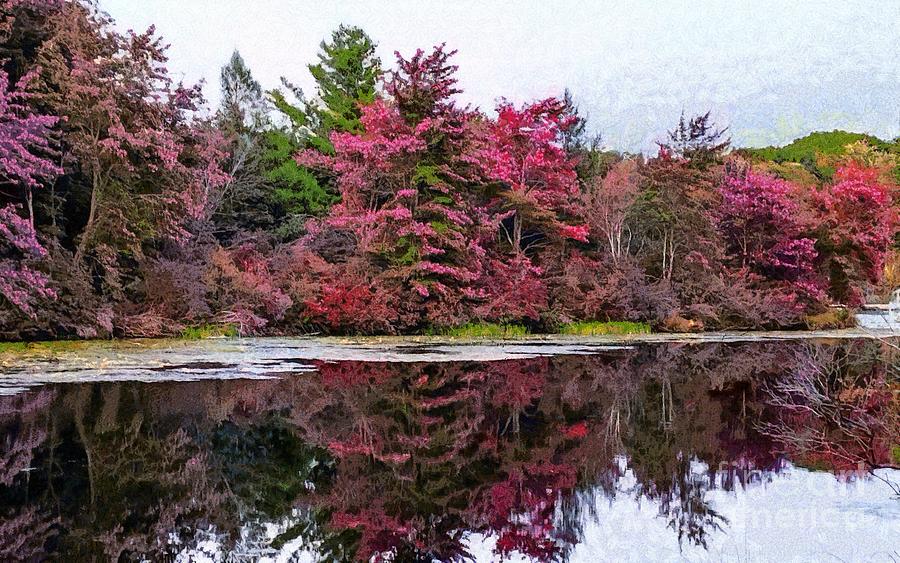 Lakeside Reflections - Dingmans Photograph by Janine Riley