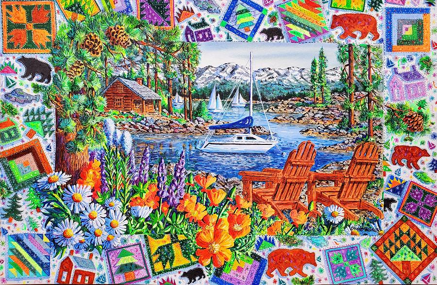 Lakeside Retreat Painting by Diane Phalen