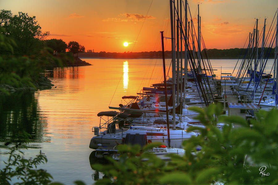 Lakeside Sunset Photograph by Robert Harris