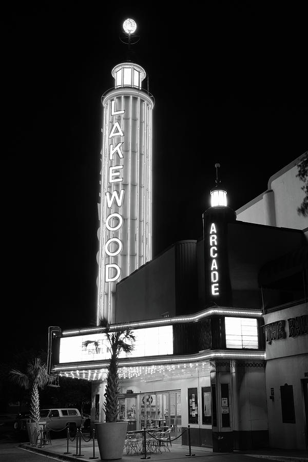 Lakewood Theater B/W 080520 Photograph by Rospotte Photography