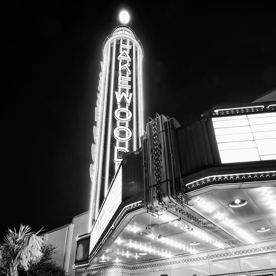 Lakewood Theater Dallas TX. Monochrome 080520 Photograph by Rospotte Photography