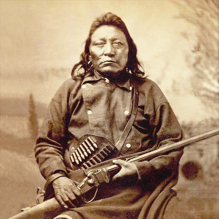 Lakota Oglala Chief, c1870 / Vintage Photo Photograph by Unknown ...