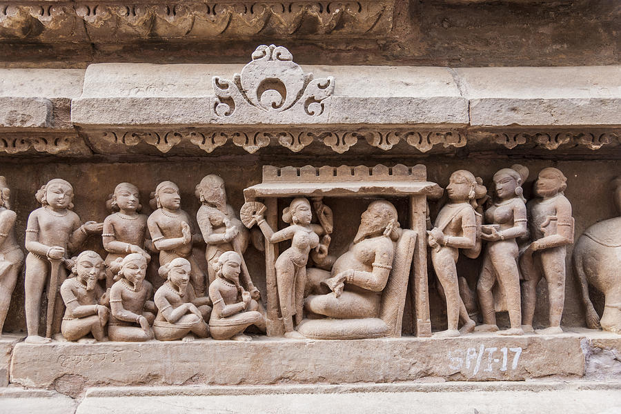 Lakshmana temple, detail Photograph by Guido Cozzi/Atlantide Phototravel