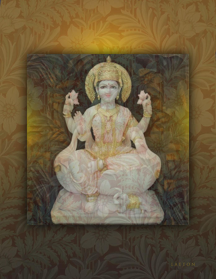 Lakshmi Golden Heart Digital Art by Richard Laeton