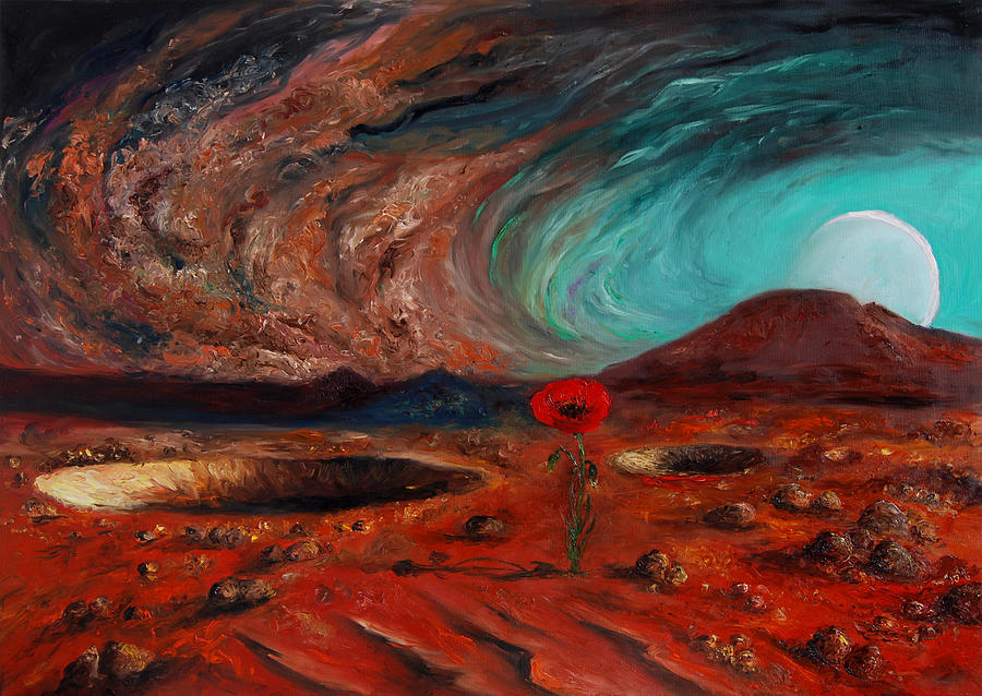 Laleh on Mars Painting by Hafsa Idrees