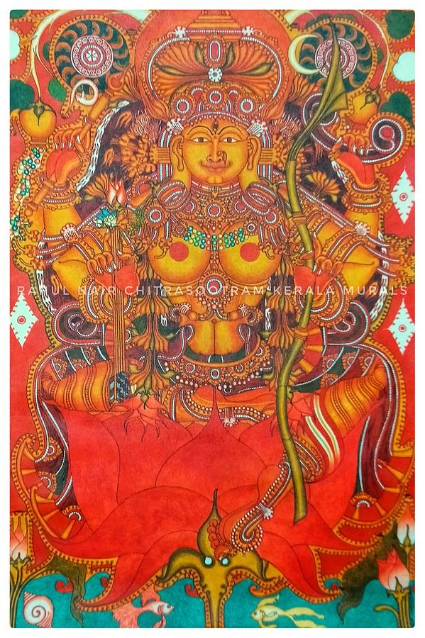 Lalitha Parameswari Painting by Rahul Sivastha Sivastha | Fine Art America