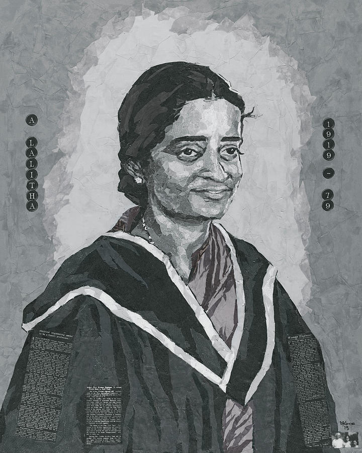 Lalitha- The first Indian woman engineer Painting by Mihira Karra