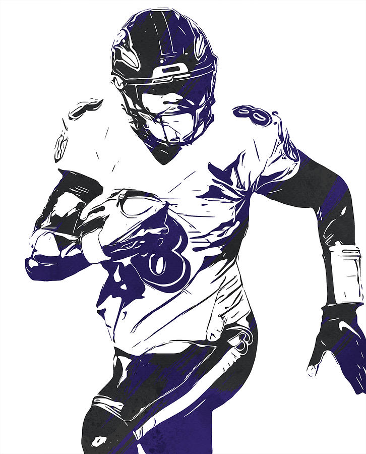 Lamar Jackson Jersey Swap Speed Art 