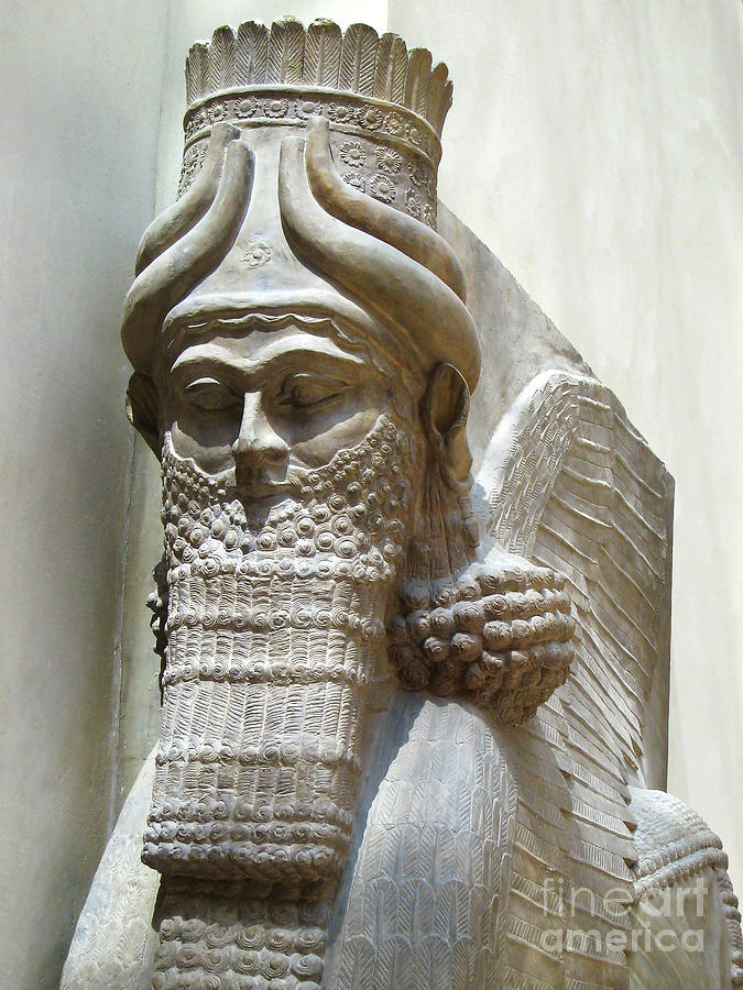 Lamassu Winged Bull Babylon Sumerian Assyrian Persian Akkadian