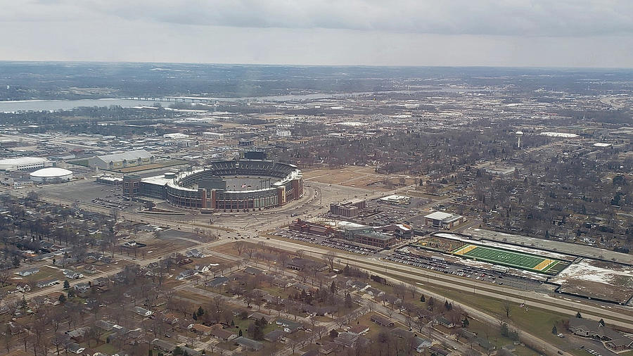 Aerial Views of Lambeau Field