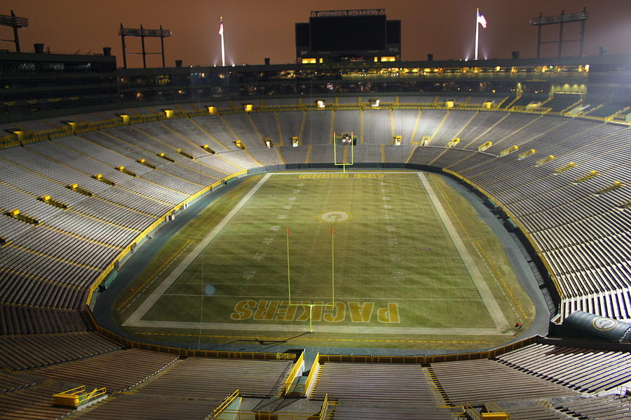 Lambeau Lights Photograph by Megan Genova Fine Art America