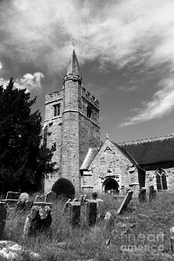 Lamberhurst parish church in monochrome Kent England Photograph by James Brunker