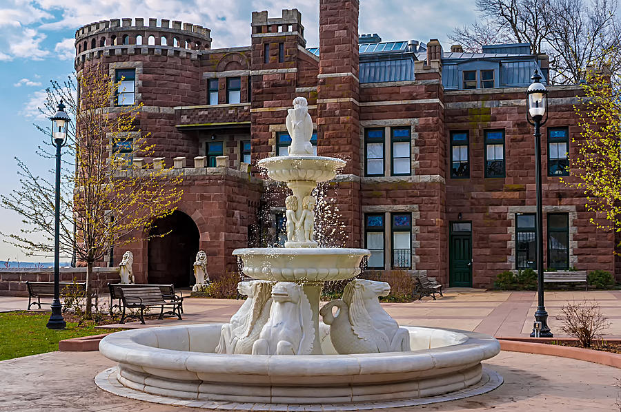Lambert Castle Fountain Photograph by Anthony Sacco