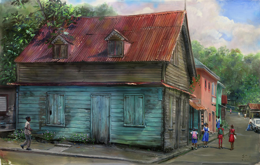 Lambert House Painting by Jonathan Guy-Gladding JAG
