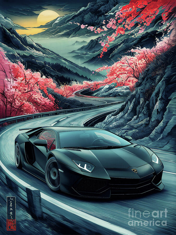 Lamborghini Aventador Painting by Clark Leffler - Fine Art America