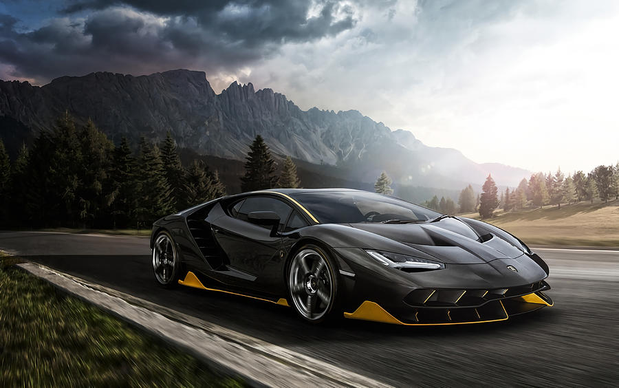 Lamborghini Centenario Poster Painting by Hollie Brown | Pixels