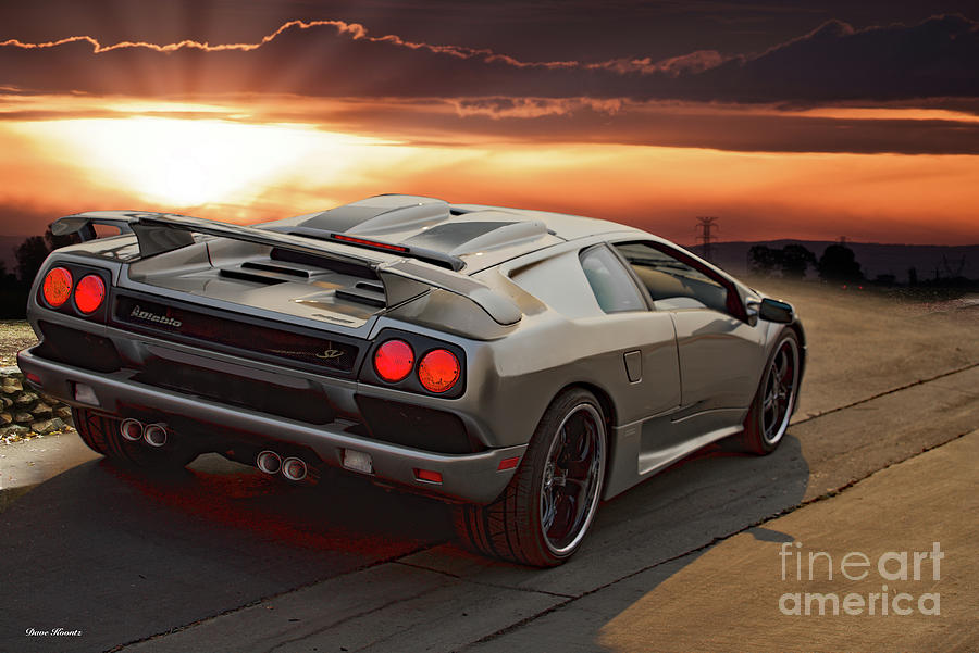 Lamborghini Diablo SV 'Rear View' Photograph by Dave Koontz - Fine Art  America