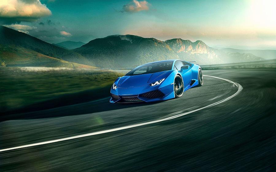 Lamborghini Huracan Digital Art by Landolfo Meggison