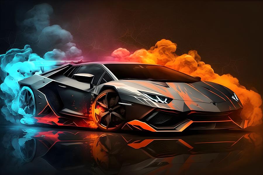 Lamborghini - King of the Streets Digital Art by Cr-AI-tive - Fine Art ...