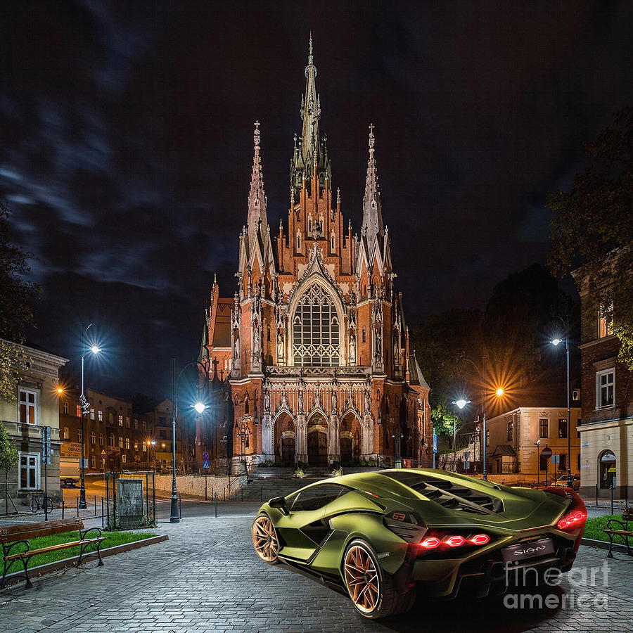 Lamborghini Sian Digital Art by Jerzy Czyz