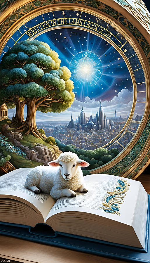 Lambs Book of Life Digital Art by Greg Joens