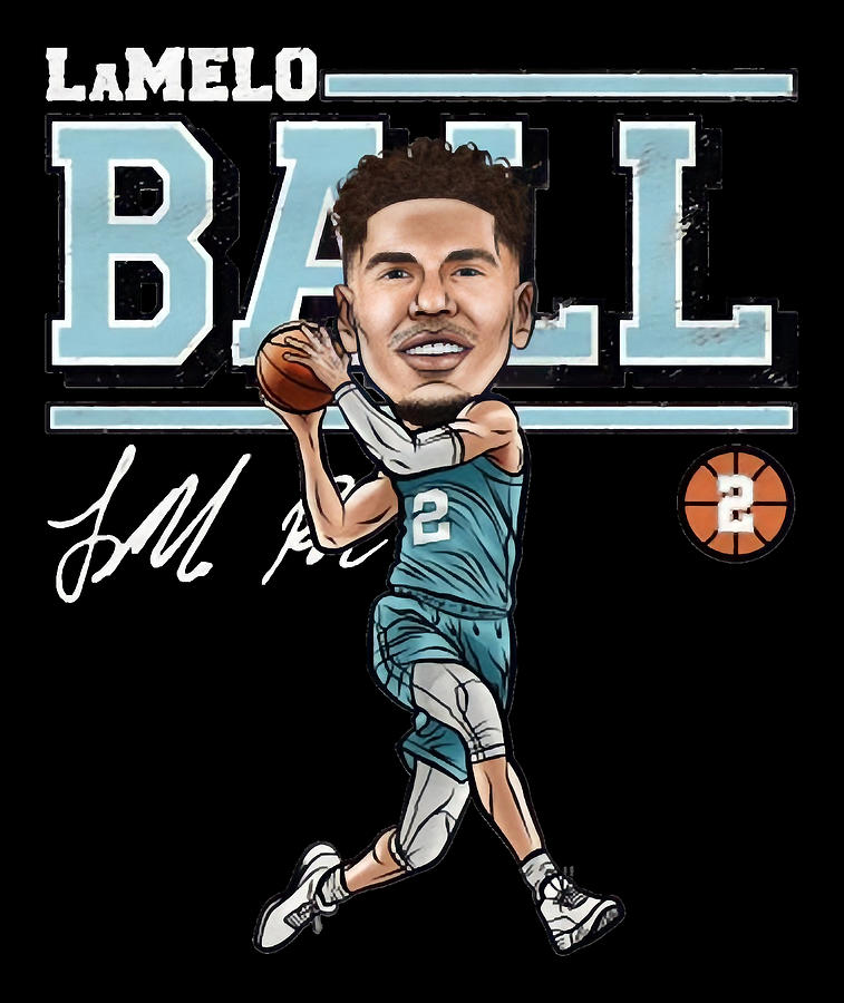 LaMelo Ball cartoon Digital Art by Kelvin Kent - Fine Art America