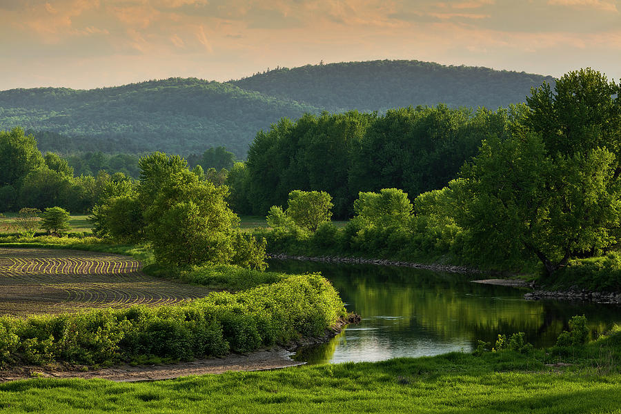 Lamoille River Spring Evening Photograph by Alan L Graham