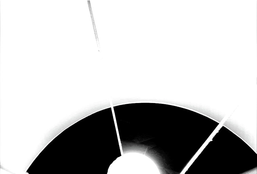 Lamp Abstract 2 BW 011422 Photograph by Mary Bedy