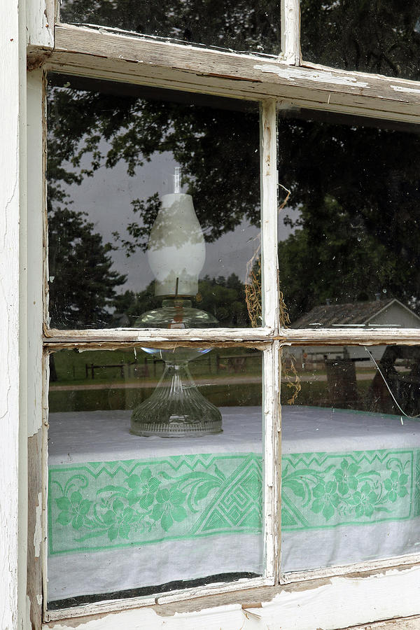 Lamp in the Window Photograph by Scott Kingery