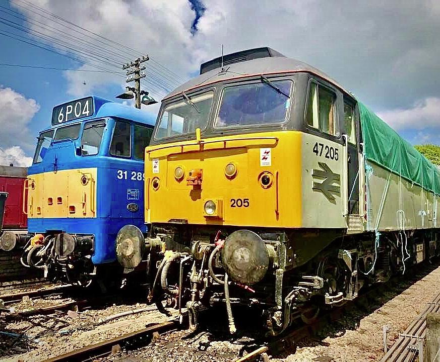 BR Class 31 and 47 Diesels at Lamport Diesels Photograph by Gordon James