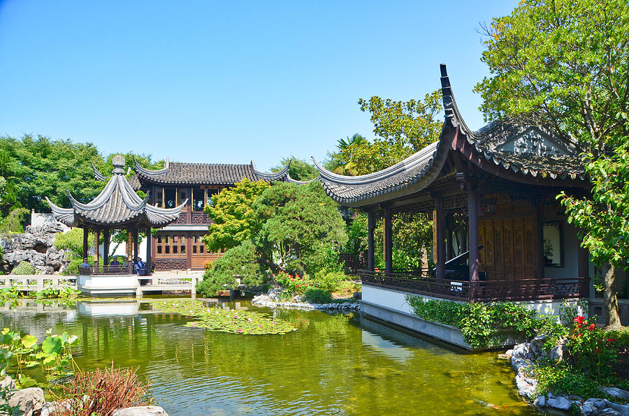 Lan Su Chinese Garden, Portland, Oregon-3 Photograph by Alex Vishnevsky