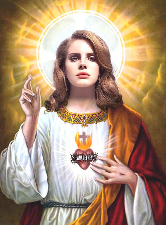 Lana Del Rey As God Lana Del Rey Digital Art By Ruby Robinson Fine