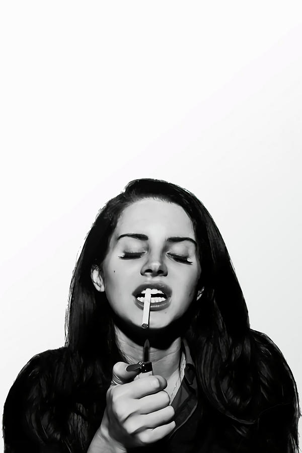 Lana Del Rey Smoking Poster Photograph By Lana Del Rey Fine Art America 7004