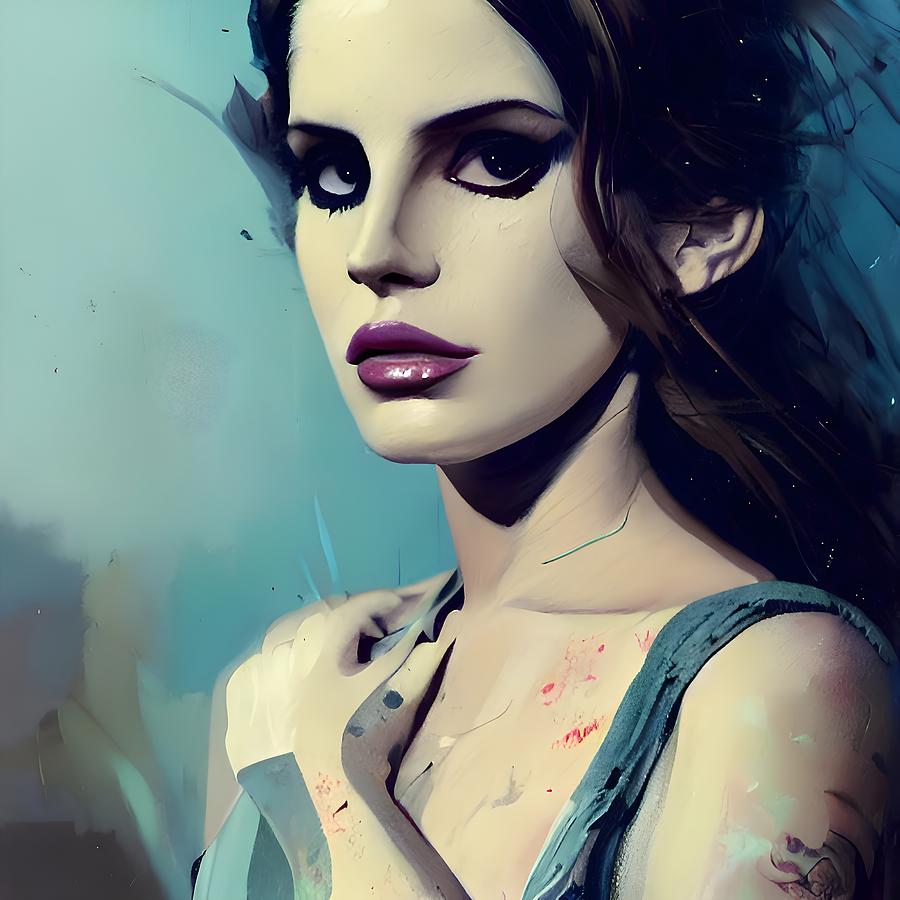 Lana del Rey Digital Art by Mauricio Sobalvarro - Fine Art America