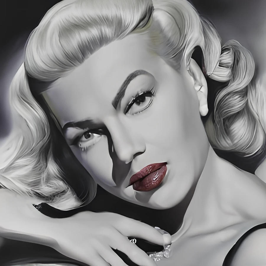 Lana Turner Digital Art By Michael Testino Fine Art America 0455