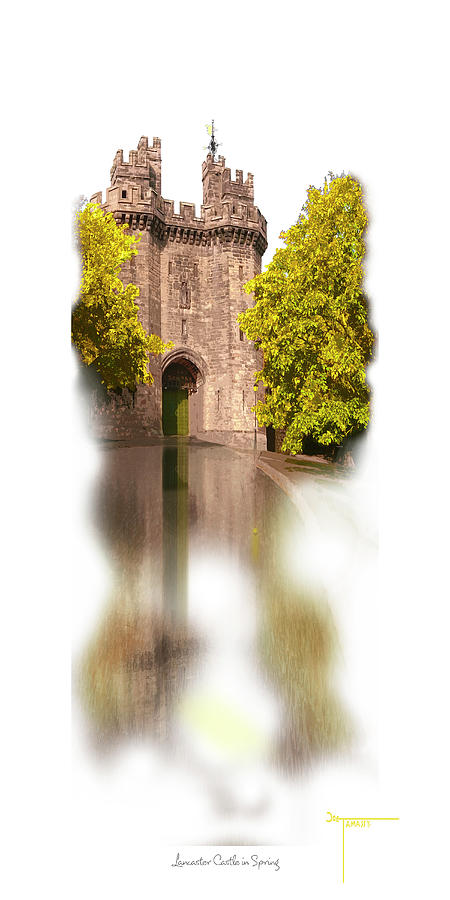 Lancaster Castle in Spring Digital Art by Joe Tamassy