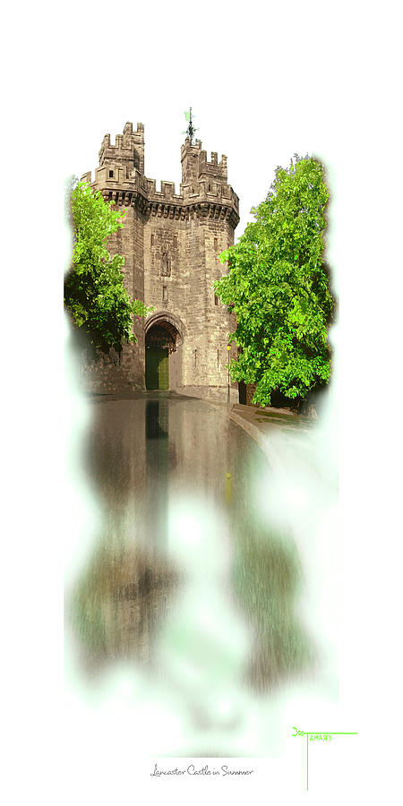 Lancaster Castle in Summer Digital Art by Joe Tamassy
