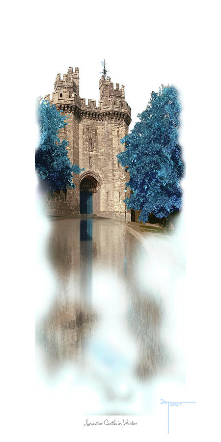 Lancaster Castle in Winter Digital Art by Joe Tamassy