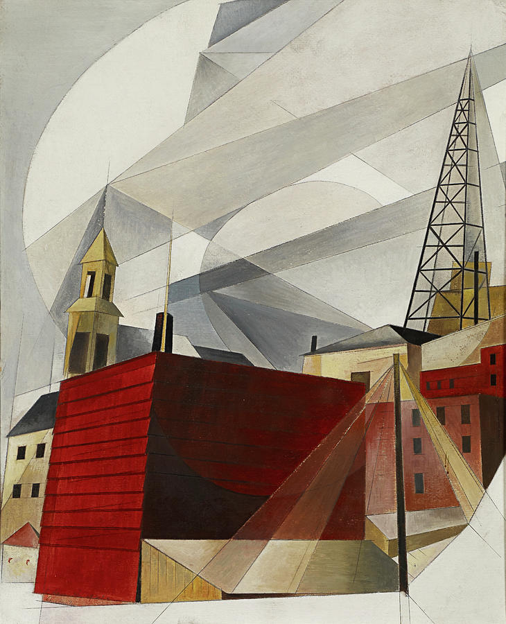 Lancaster - cityscape Painting by Charles Demuth