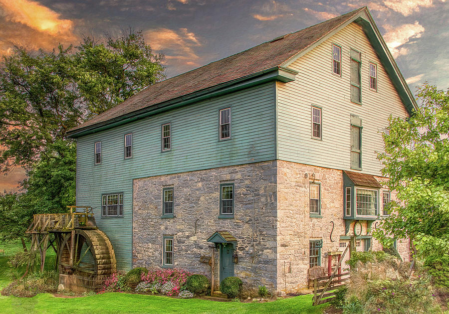 Lancaster County Gristmill Photograph by Marcy Wielfaert