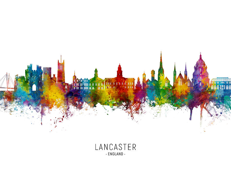 Lancaster England Skyline #21 Digital Art by Michael Tompsett
