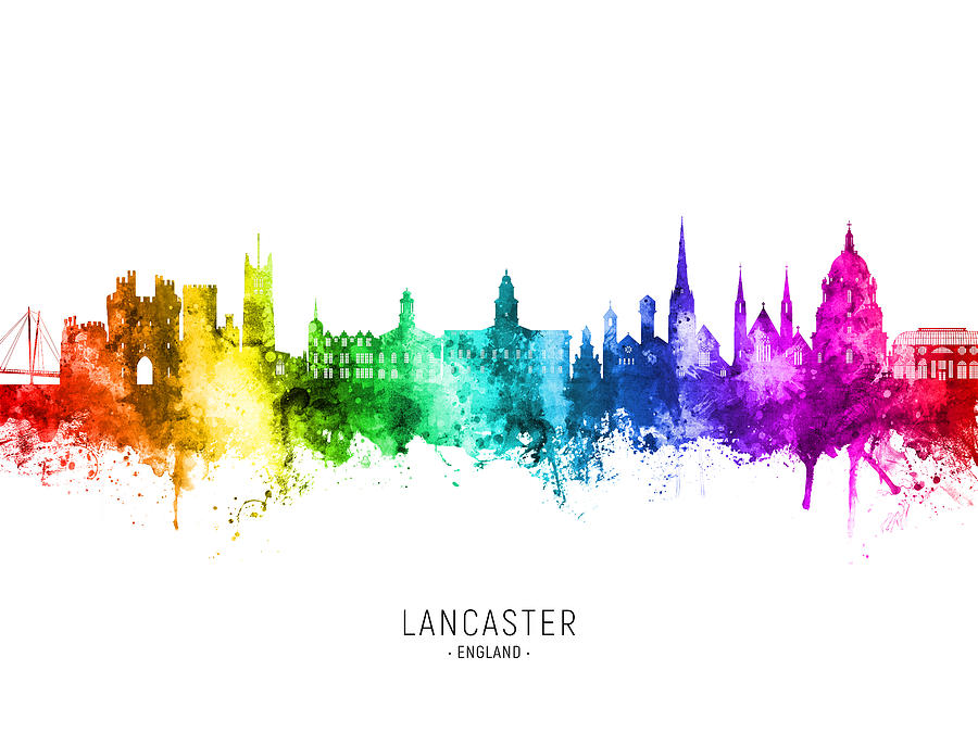 Lancaster England Skyline #25 Digital Art by Michael Tompsett