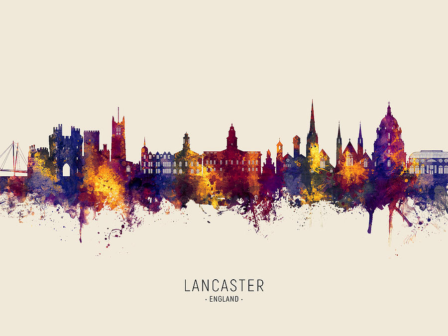 Lancaster England Skyline #26 Digital Art by Michael Tompsett