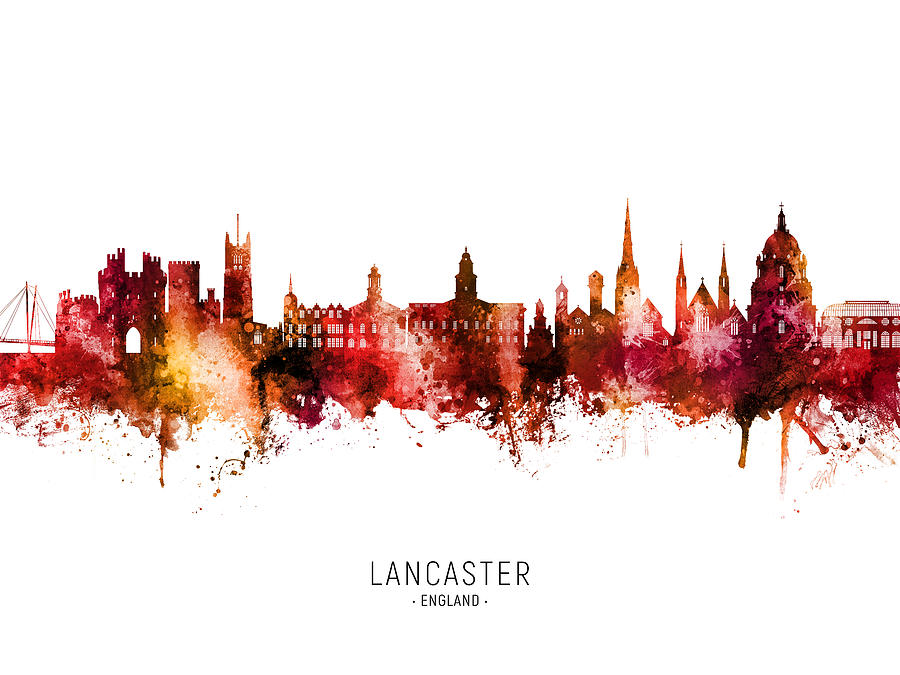Lancaster England Skyline #31 Digital Art by Michael Tompsett